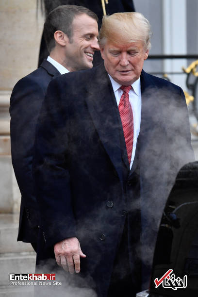 عکس/ دود کردن خودروی ترامپ