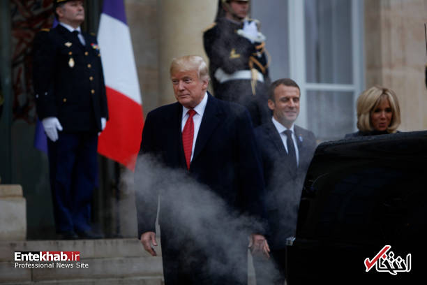 عکس/ دود کردن خودروی ترامپ