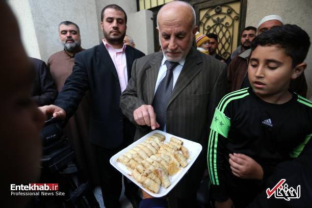 عکس/ شادمانی مردم فلسطین از استعفای وزیر جنگ اسرائیل