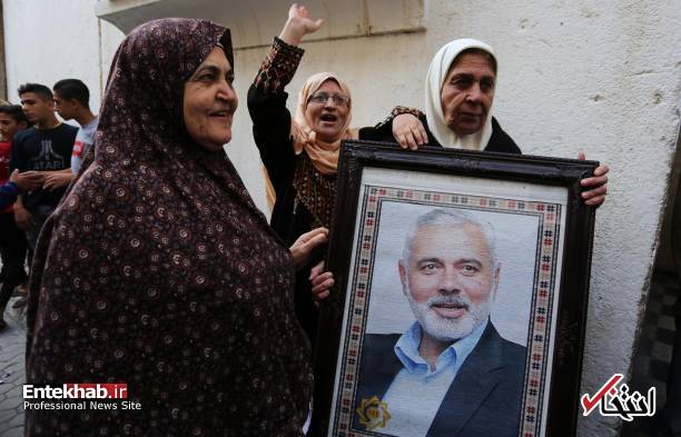 عکس/ شادمانی مردم فلسطین از استعفای وزیر جنگ اسرائیل