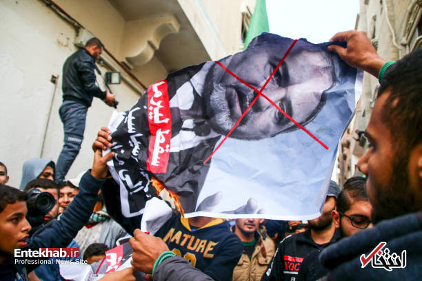 عکس/ شادمانی مردم فلسطین از استعفای وزیر جنگ اسرائیل