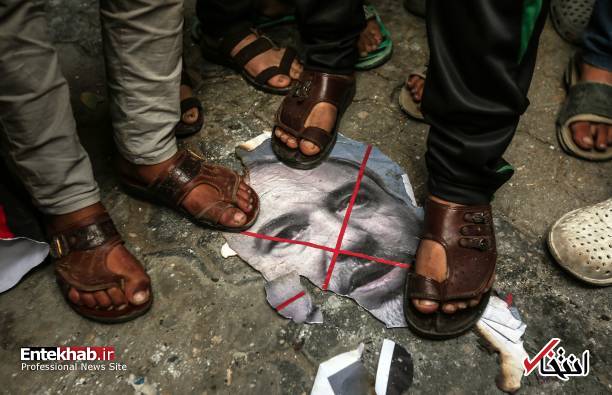 عکس/ شادمانی مردم فلسطین از استعفای وزیر جنگ اسرائیل