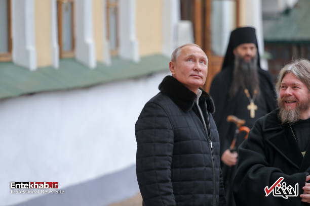 عکس/ بازدید پوتین از صومعه ای در یک غار