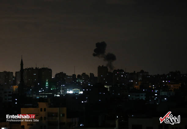 عکس/ حمله جنگنده‌های اسرائیل به نوار غزه