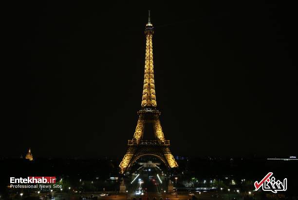 عکس/ خاموش شدن چراغ‌های برج ایفل به احترام قربانیان کنیسه یهودیان