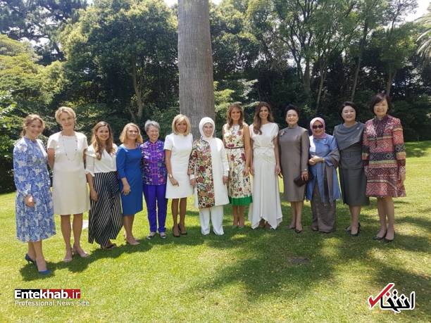 عکس/ همسران رهبران گروه ۲۰