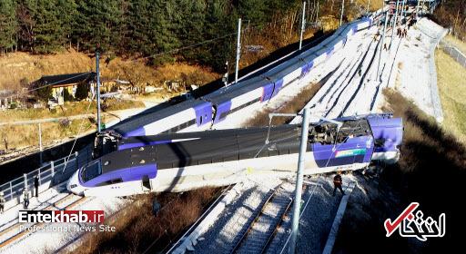 عکس/ خروج قطار سریع السیر کره جنوبی از ریل