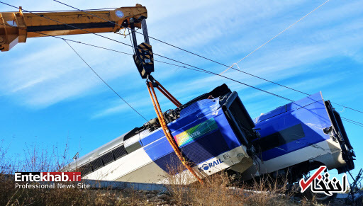 عکس/ خروج قطار سریع السیر کره جنوبی از ریل
