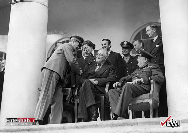 تصاویر : چرچیل، استالین و روزولت در تهران