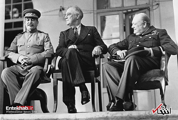 تصاویر : چرچیل، استالین و روزولت در تهران