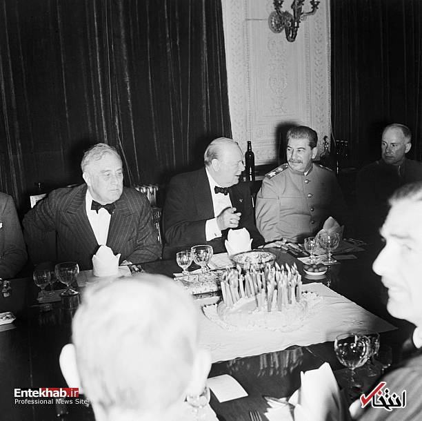 تصاویر : چرچیل، استالین و روزولت در تهران