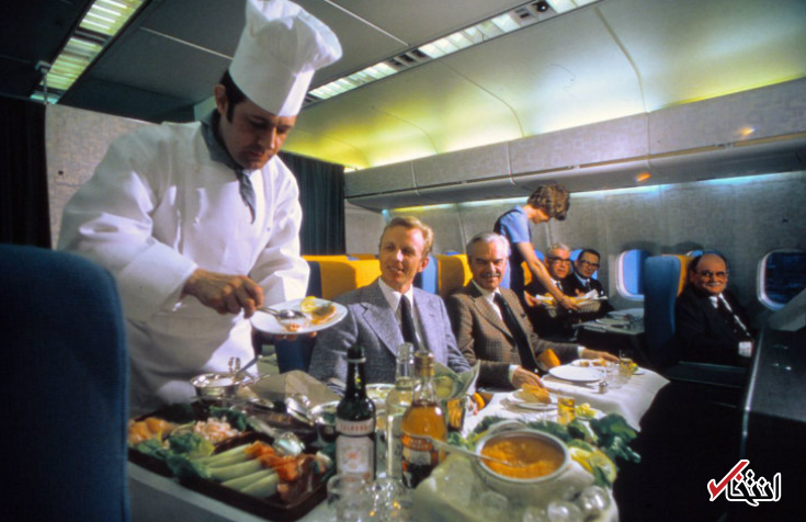 تصویر تبلیغاتی جالب از غذاهای هواپیمایی اسکاندیناوی در دهه 1950