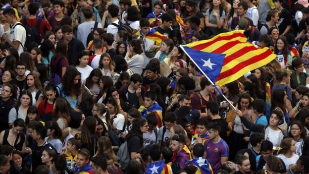 معترضان کاتالونیا امروز تظاهرات برگزار می‌کنند