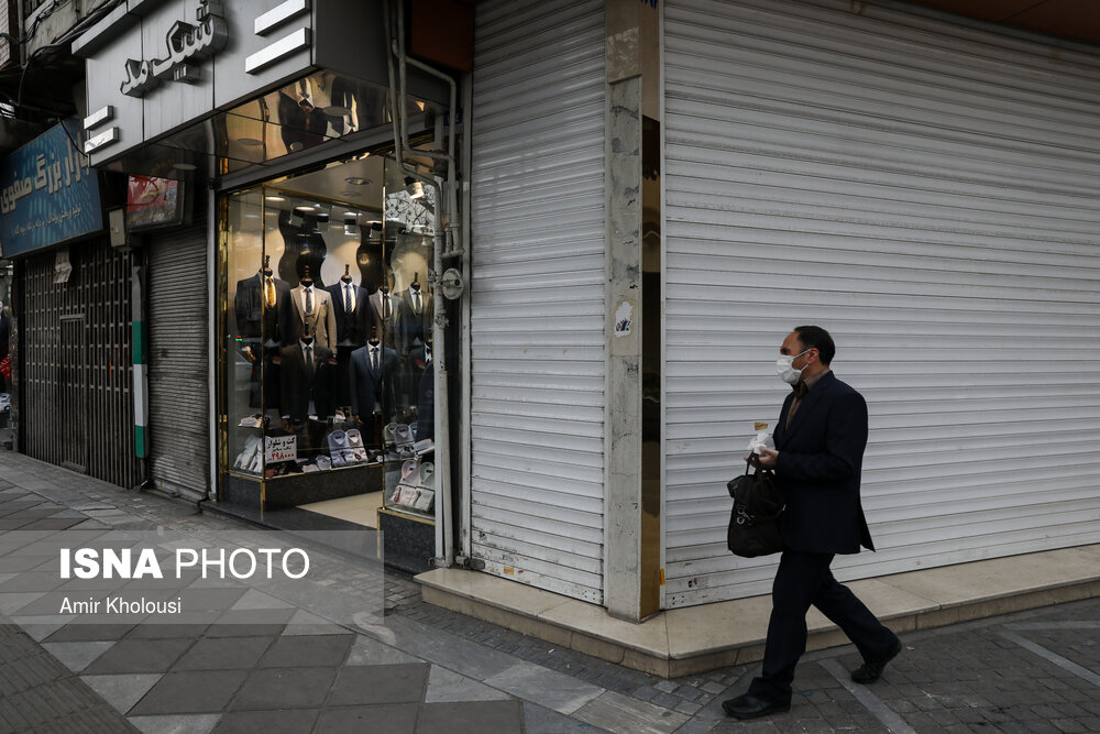 تصاویر: مغازه‌های باز و بسته در تهران