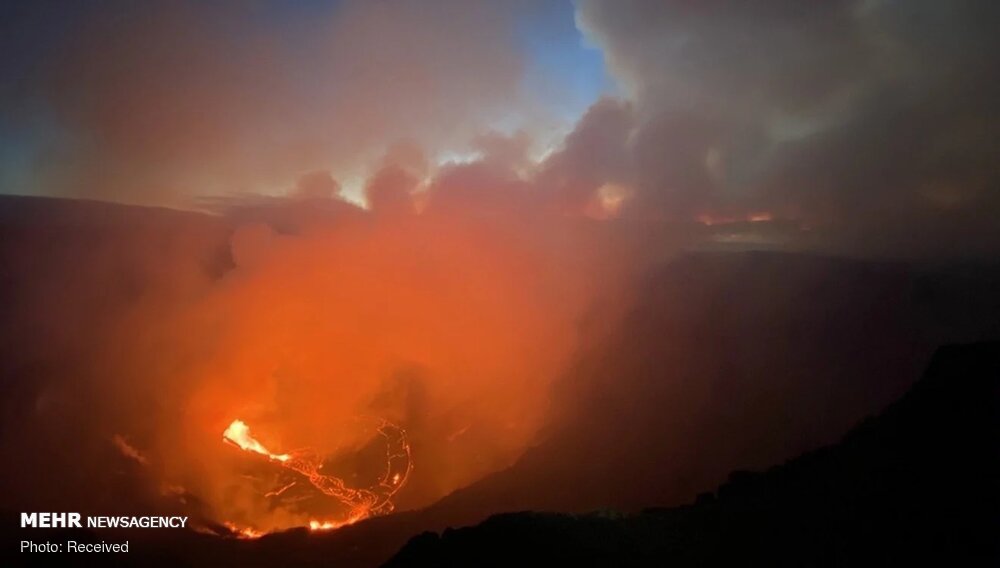 تصاویر: فوران آتشفشان‌ جزیره هاوایی در آمریکا