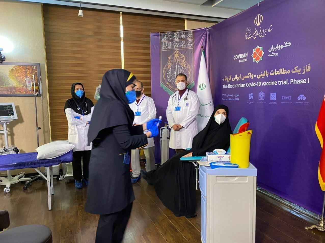اولین تزریق واکسن ایرانی کرونا برای دختر رییس ستاد اجرایی فرمان امام