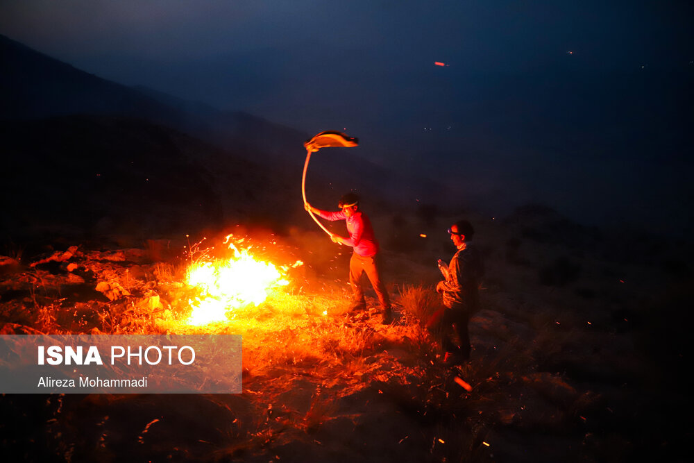تصاویر: خائیز در آتش