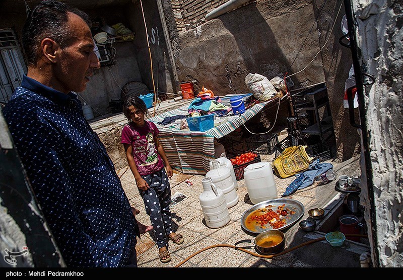 تصاویر: بی آبی در خیابان کارون اهواز