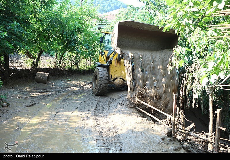 تصاویر: بارندگی شدید و سیلاب در روستای سجیران اشکور گیلان
