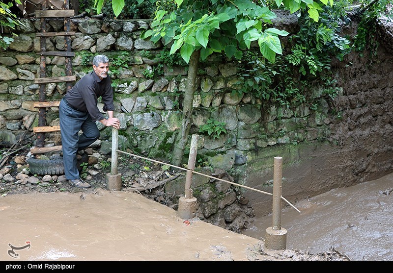 تصاویر: بارندگی شدید و سیلاب در روستای سجیران اشکور گیلان