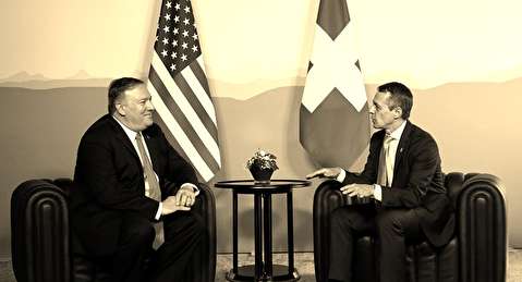 تماس پومپئو با وزیر خارجه سوئیس پیش از سفرش به ایران