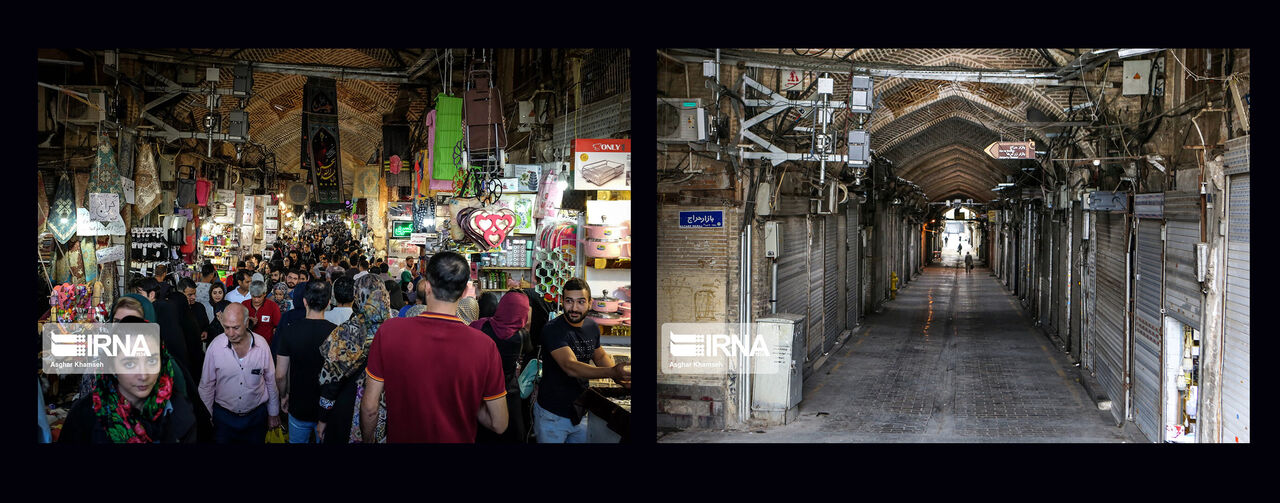 تصاویر: تهران در روزهای قبل و بعد از کرونا
