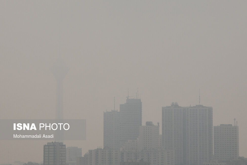 تصاویر: تهران در مه