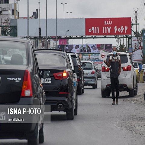 تصاویر: ترافیک جاده‌ای محور فیروزکوه
