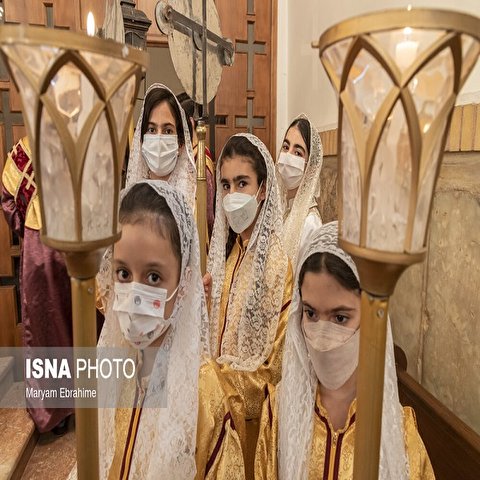 تصاویر: مراسم غسل تعمید در کلیسای مریم مقدس تبریز