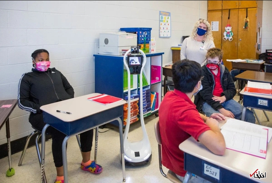 ربات هوشمندی که به جای یک دانش آموز با مدرسه می‌رود+تصاویر