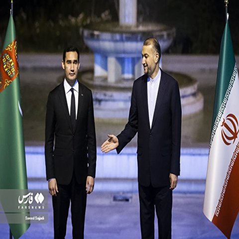 تصاویر: دیدار معاون رئیس جمهور ترکمنستان با وزیر امور خارجه