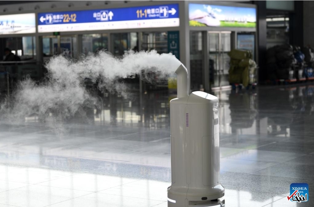 حضور پررنگ ربات‌ها در ایستگاه راه آهن چین