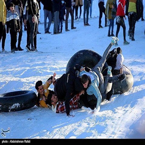 تصاویر: تفریحات زمستانی در همدان