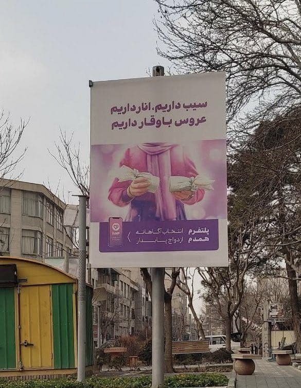 عکس / بیلبوردهای جنجالی تبلیغ اپلیکیشن همدم