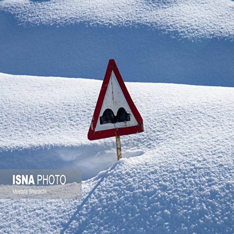 تصاویر: بارش کم سابقه برف در کیاسر مازندران