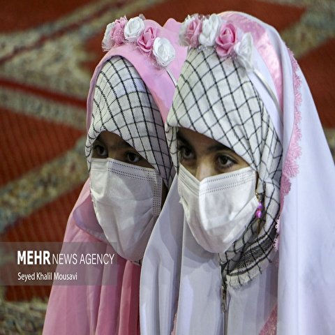 تصاویر: جشن عبادت یک‌هزار دختر ۹ ساله اهوازی
