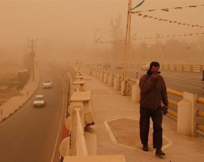 هوای هفت شهر خوزستان در وضعیت 