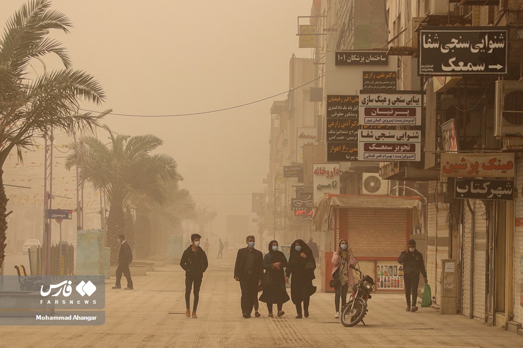 تصاویر: گرد و خاک در اهواز