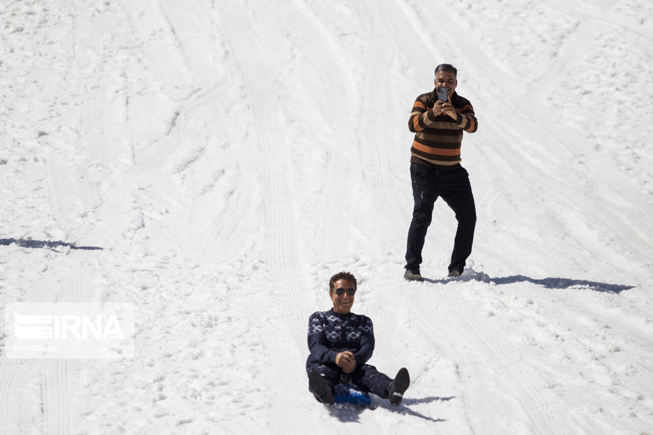 تصاویر: تفریحات زمستانی در پیست پولادکف سپیدان فارس