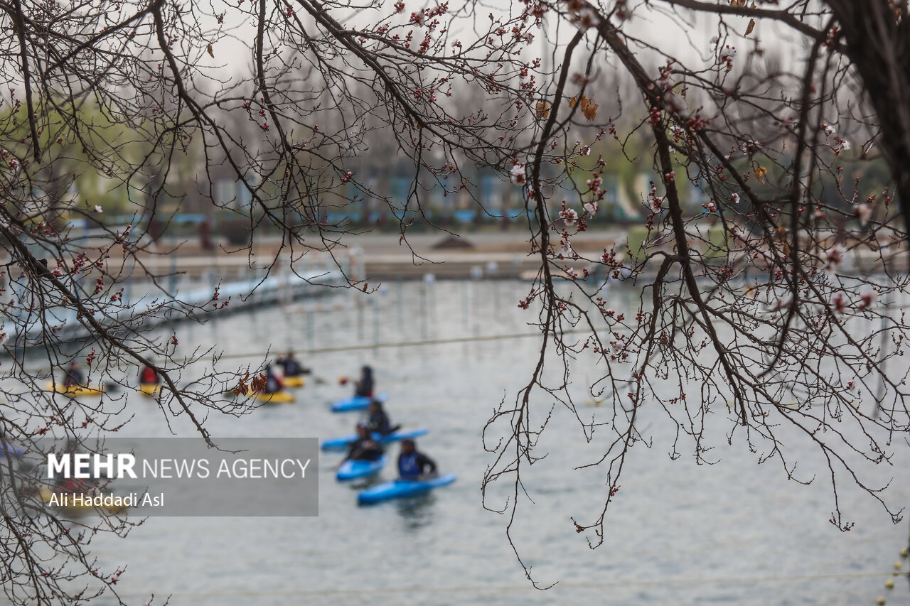 تصاویر: دیدار دوستانه کانو پولو بانوان در دریاچه آزادی