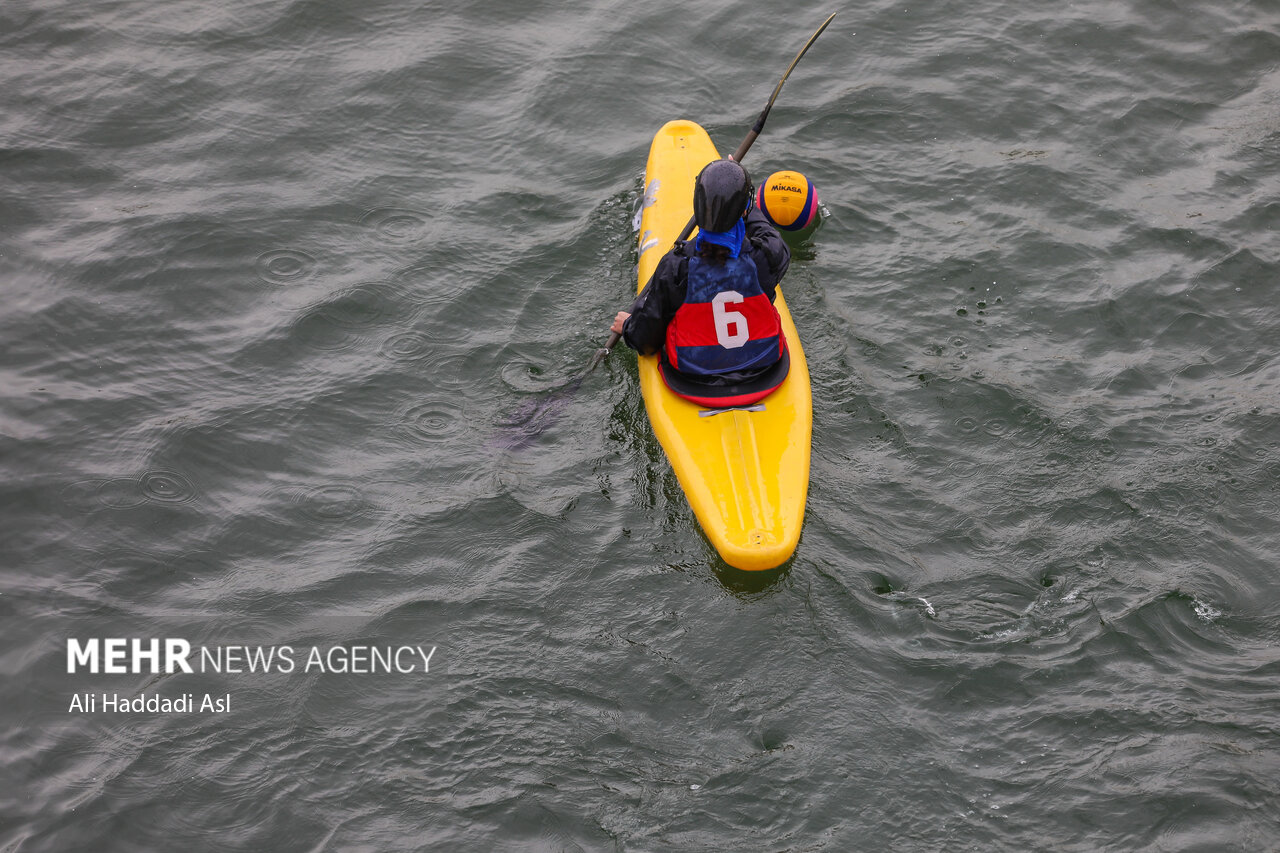 تصاویر: دیدار دوستانه کانو پولو بانوان در دریاچه آزادی