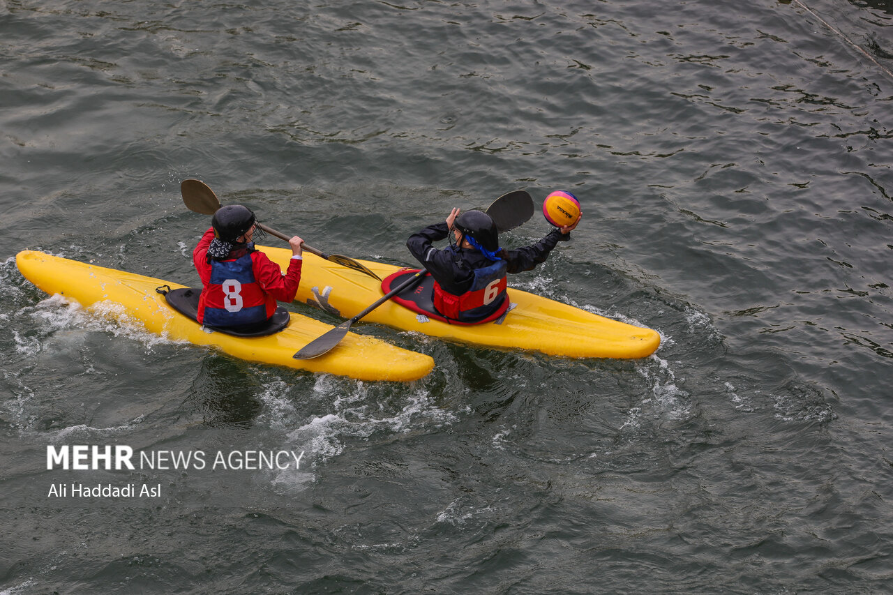 تصاویر: دیدار دوستانه کانو پولو بانوان در دریاچه آزادی