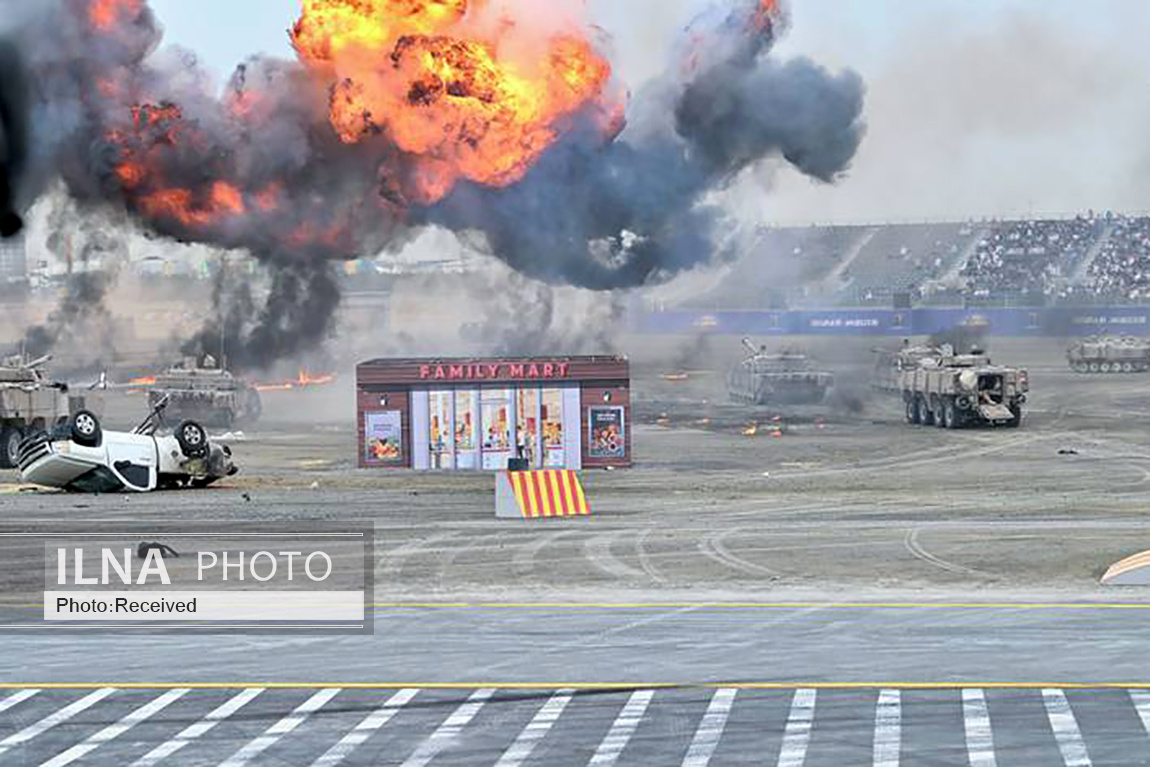 تصاویر: نمایش نظامی امارات با حضور حاکم دبی