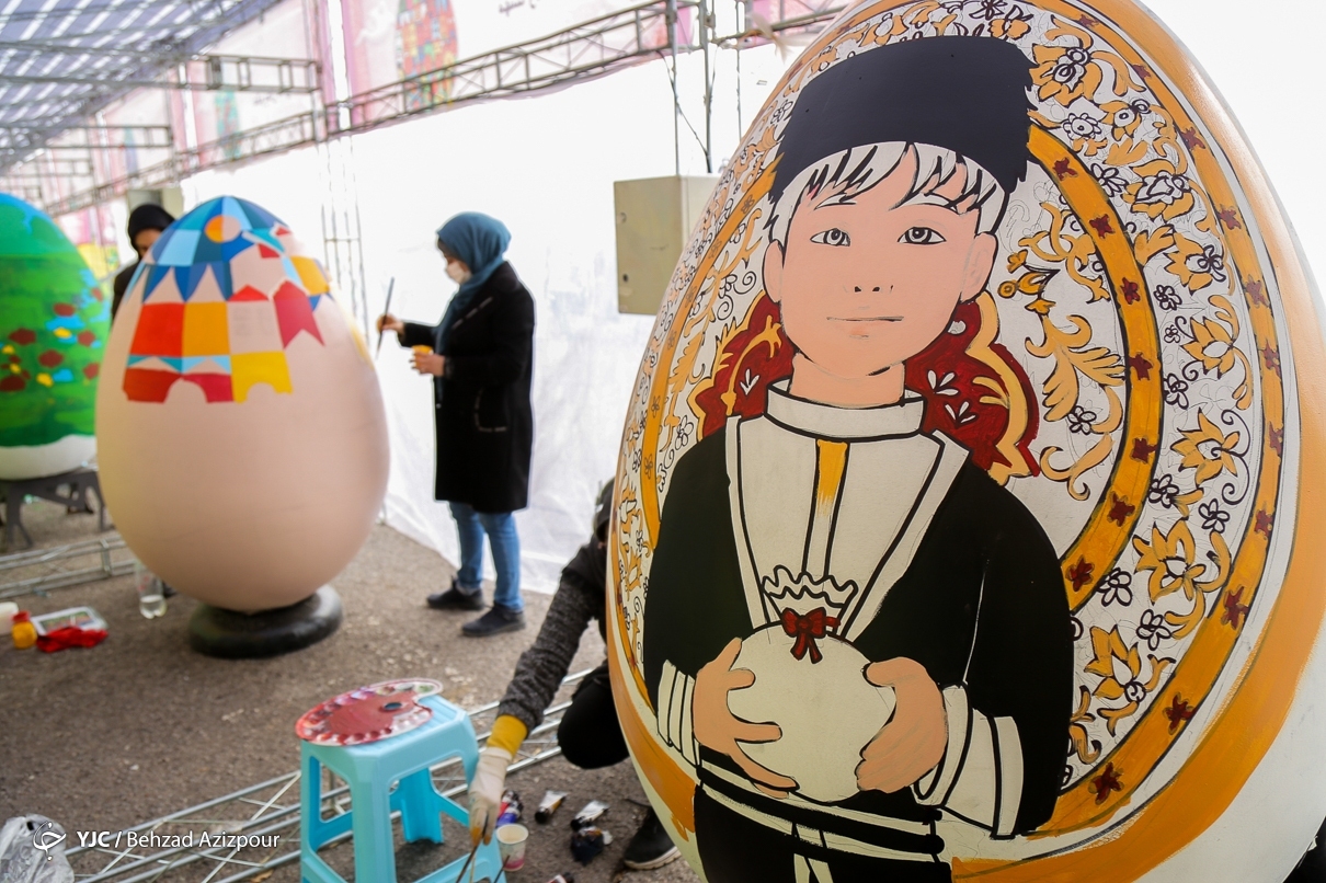 تصاویر: جشنواره نقاشی تخم‌مرغ‌های شهری - تبریز