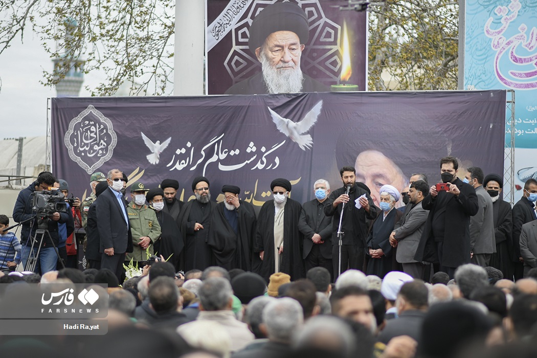 تصایر: آئین تشییع پیکر &laquo;آیت الله علوی گرگانی&raquo;