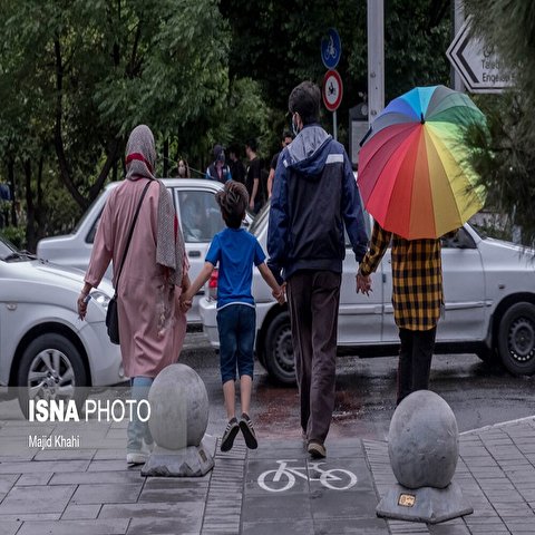 تصاویر: بارش باران بهاری در تهران