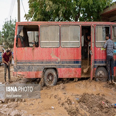 تصاویر: خسارات سیل در شهرستان آوج استان قزوین