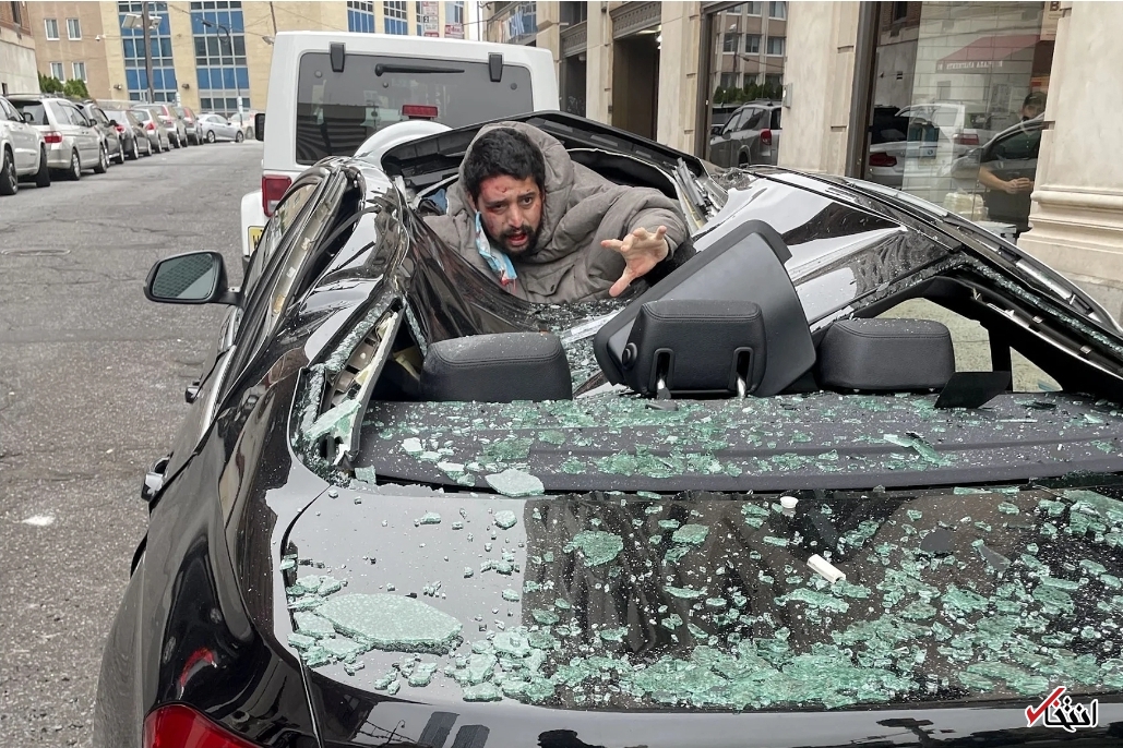 نجات معجزه آسای یک مرد پس از سقوط از ساختمان ۹ طبقه