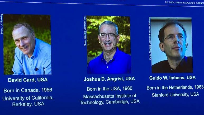 نوبل اقتصاد ۲۰۲۱ به سه اقتصاددان آمریکایی، کانادایی و هلندی رسید