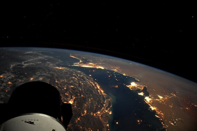 عکس / جدیدترین تصویر خلیج فارس از منظر ایستگاه فضایی بین‌المللی
